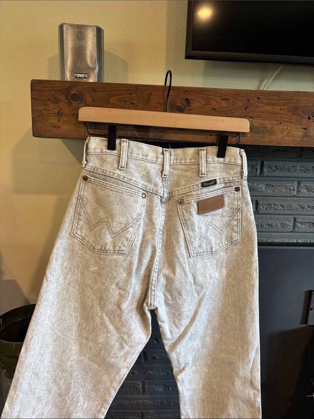 Vintage Wrangler Light Gray Women’s Straight Leg Jeans